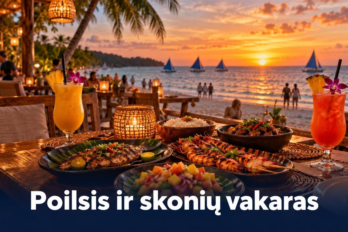 Poilsis ir skonių vakaras — iliustracija